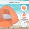 Outsunny - Tenda Pop Up praia Laranja