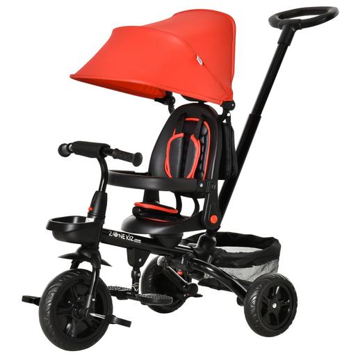 Homcom - Triciclo bebé 4 en 1 rojo | Triciclos | Toys"R"Us España