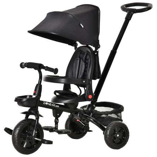 Homcom - Triciclo bebé 4 en 1 negro | Triciclos | Toys"R"Us España