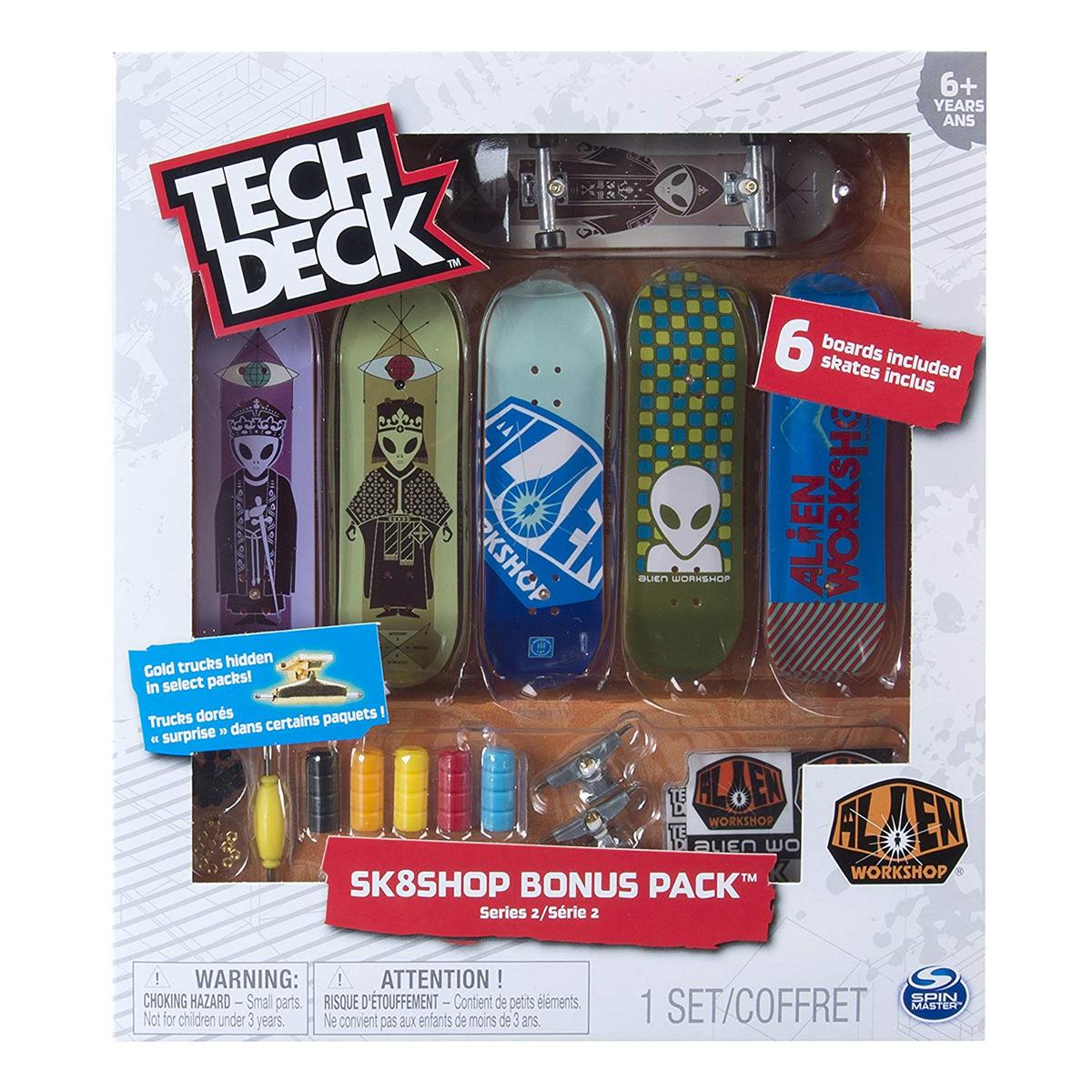 Tech Deck - Bonus Pack 6 Skates (varios modelos) | Teck Deck - Flick Trix |  Toys"R"Us España
