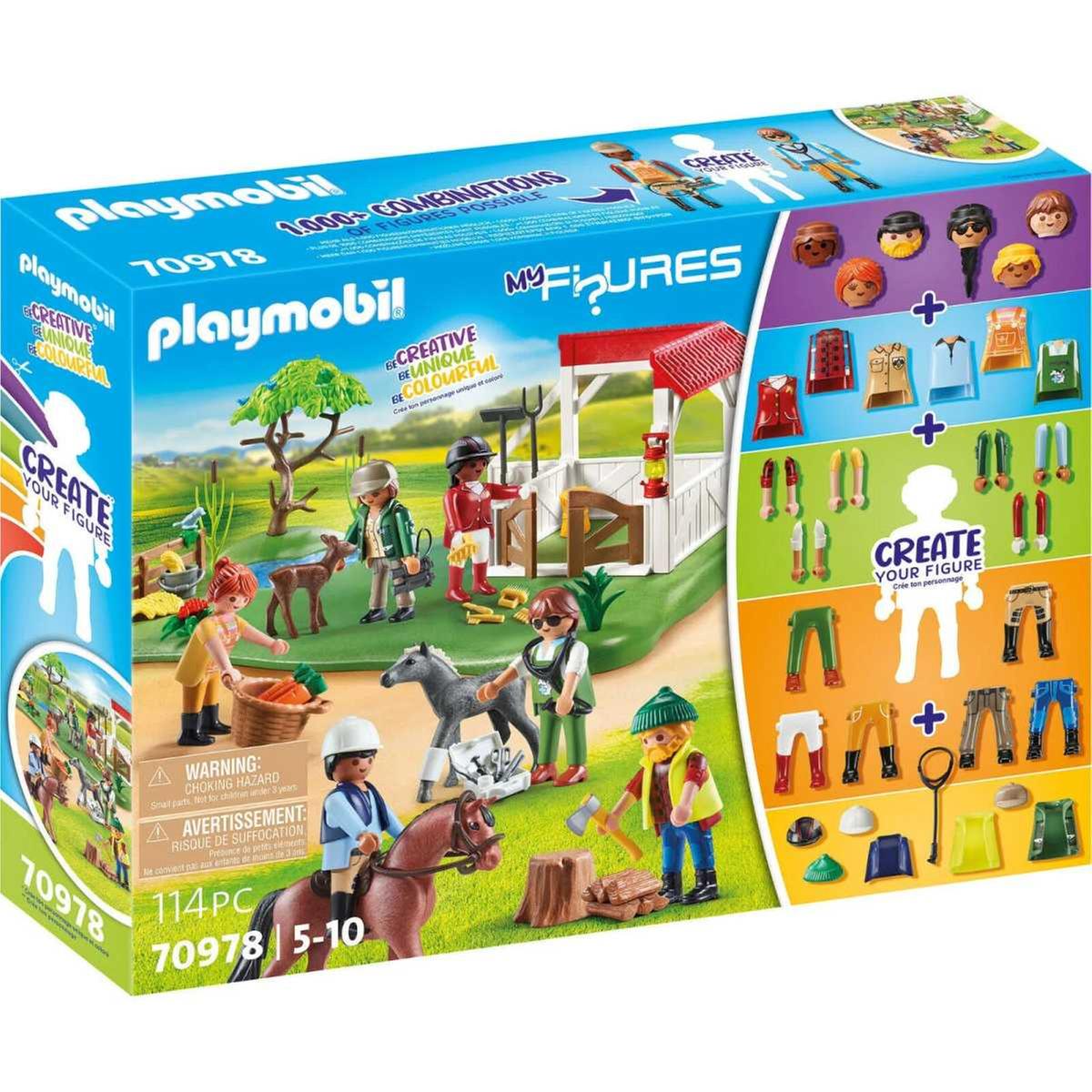 Playmobil - My Figures: Rancho de Caballos - Set de Juego con 6 Figuras y  Caballos ㅤ | Playmobil Varios | Toys"R"Us España