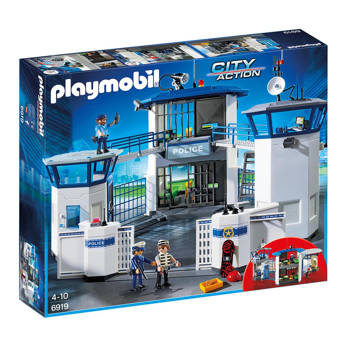 Playmobil - Comisaría de Policía con Prisión - 6919 | City Action Policia |  Toys"R"Us España