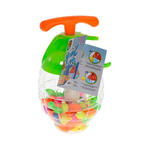 Set botella con hinchador y globos (varios colores), ColorBaby