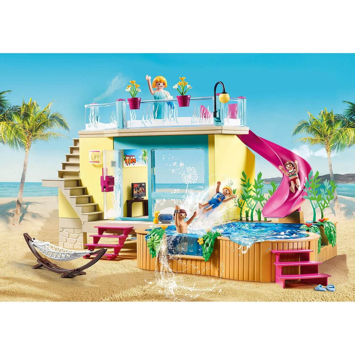 Playmobil - Bungalow con piscina 70435 | Diversion En Familia | Toys"R"Us  España