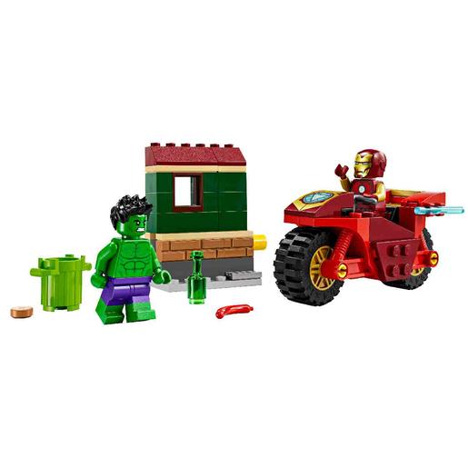 LEGO Superhéroes - Iron Man con Moto y Hulk - 76287