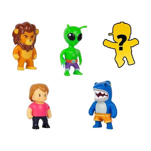 Stumble Guys - Pack 4 figuras + figura misteriosa (varios modelos)