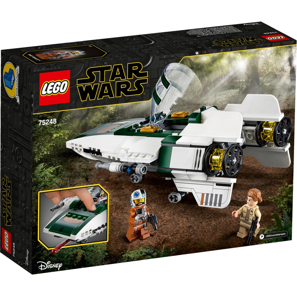 LEGO Star Wars - Caza Estelar Ala-A de la Resistencia - 75248 | Lego Star  Wars | Toys"R"Us España