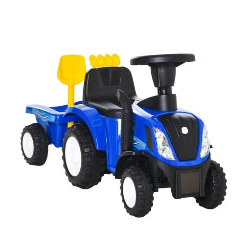Homcom - Correpasillos Tractor con remolque y herramientas Azul | Homcom |  Toys"R"Us España