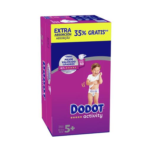 Dodot - Box Ahorro Pañales Activity Extra T5 (12-17 kg) 96 Unidades | Pañal  Activity | Toys"R"Us España