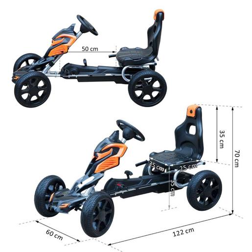 Homcom - Go Kart Racing Deportivo Negro y Naranja | Go Karts | Toys"R"Us  España