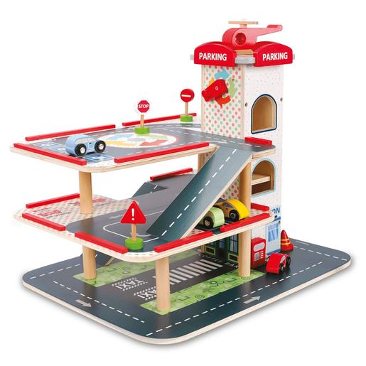 WoodnPlay - Garaje de madera 3 niveles | Imagination Discovery | Toys"R"Us  España