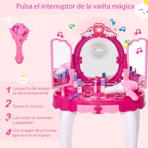 Homcom - Tocador de juguete con luz y música | Dd Tocadores Y Decoración De  Dormitorio | Toys"R"Us España