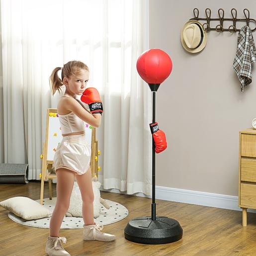 Homcom - Saco de boxeo infantil de pie 147 cm