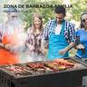 Outsunny - Barbacoa de carbón portatil con dos parrillas