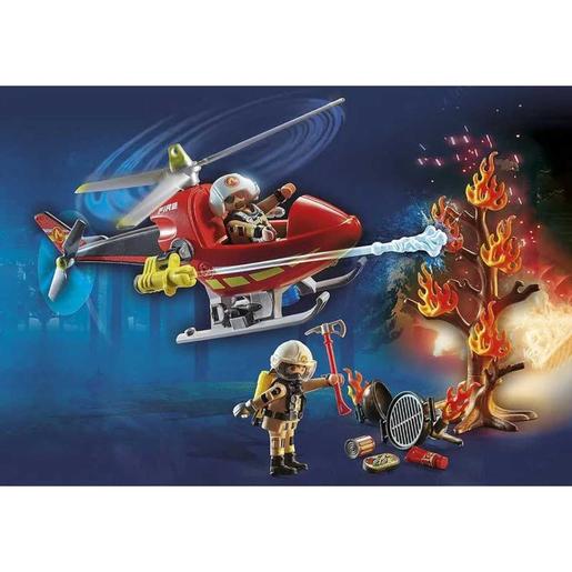 Playmobil - Helicóptero de Bomberos City Action ㅤ | City Action Bomberos |  Toys"R"Us España