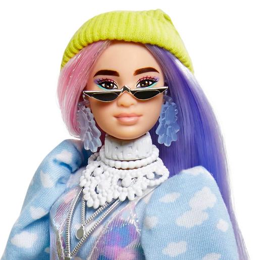 Barbie - Muñeca Extra - Pelo rosado y violeta | Barbie Fashionista |  Toys"R"Us España