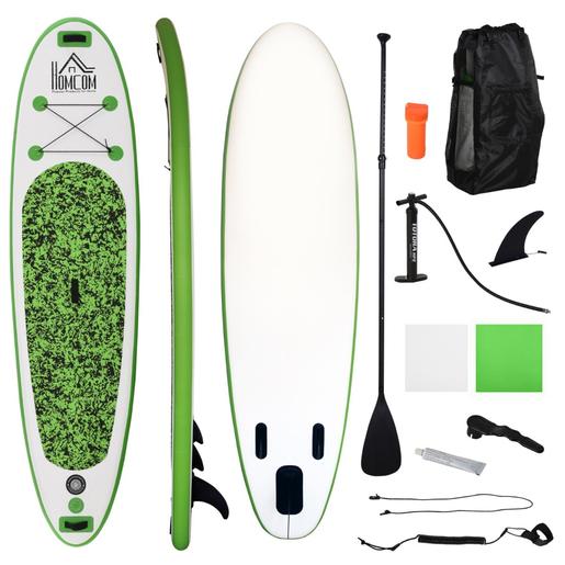 Homcom - Tabla de paddle surf hinchable Verde
