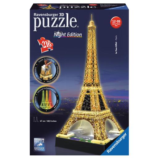 Ravensburger - Puzzle 3D Torre Eiffel Night Edition | 3d Puzzle | Tienda de  juguetes y videojuegos Juguetería Online Toysrus