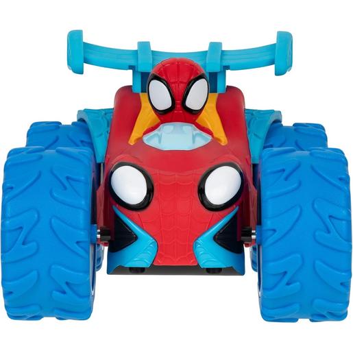 Marvel - Spidey - Veículo motorizado trepa obstáculos ㅤ