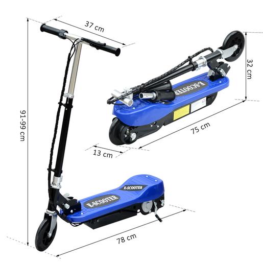 Homcom - Patinete eléctrico Scooter Plegable Azul | Movilidad Urbana |  Toys"R"Us España