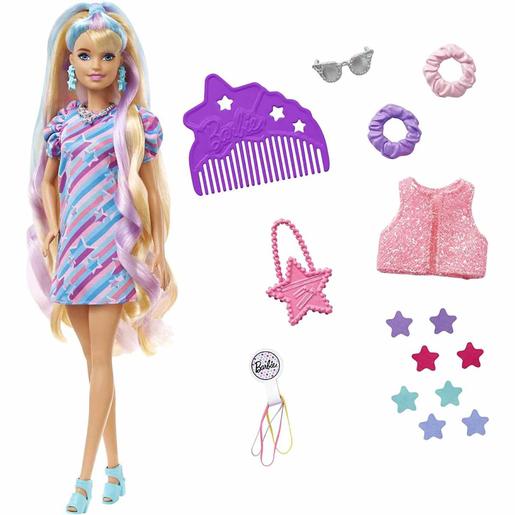 Barbie - Muñeca Totally Hair - Vestido y accesorios estrellas |  Fashionistas | Toys"R"Us España