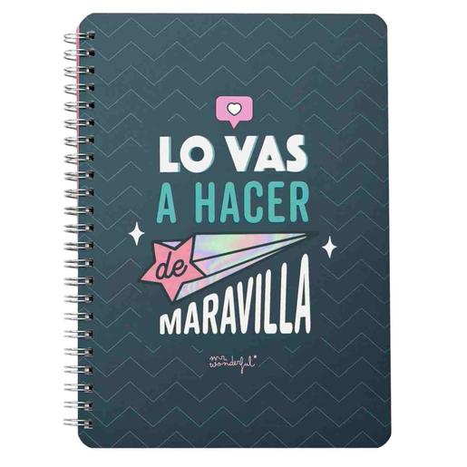 Mr. Wonderful - Libreta A5 - Lo vas a hacer de maravilla