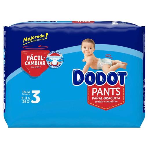Dodot - Pañales Pants T3 (6-11 kg) 36 unidades | Dodot | Toys"R"Us España