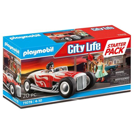 Playmobil - Starter Pack Coche Hot Rod estilo años 50 Playmobil City Life ㅤ  | Cars | Toys"R"Us España