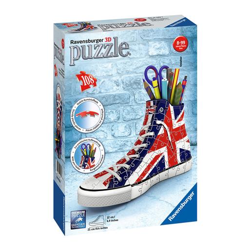 Ravensburger - Sneaker Bandera del Reino Unido - Puzzle 3D 108 Piezas | 3d  Puzzle | Toys