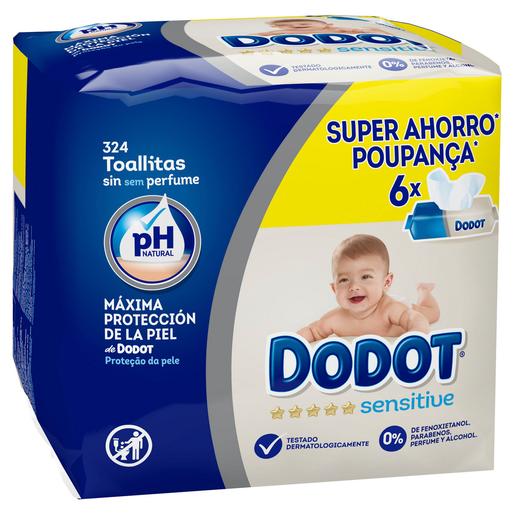 Dodot - Toallitas Sensitive 324 Unidades | Toallitas | Toys"R"Us España