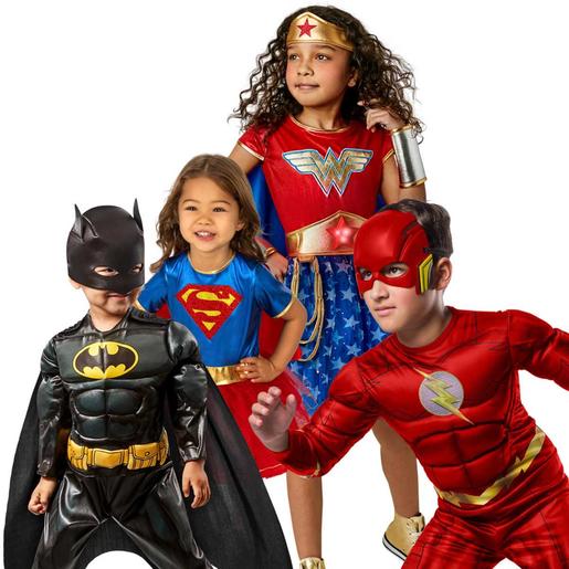 DC Cómics - Disfraz infantil Flash Deluxe, Jumpsuit musculoso y máscara ㅤ |  Superman | Toys"R"Us España