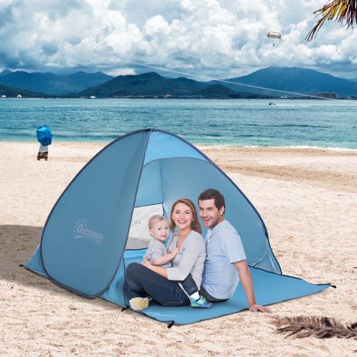 Outsunny - Tenda Pop Up praia Azul