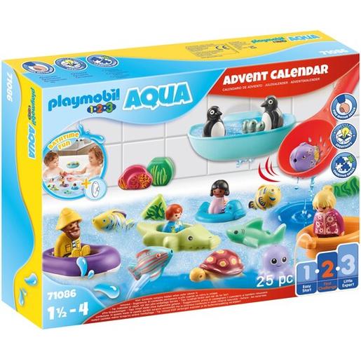 Playmobil - Calendario de Adviento 1.2.3. Diversión en el baño - 71086 |  Playmobil 123 | Toys"R"Us España
