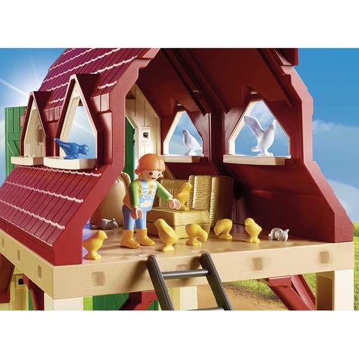 Playmobil - Granja con cría de animales pequeños 70887 | Campo | Toys"R"Us  España
