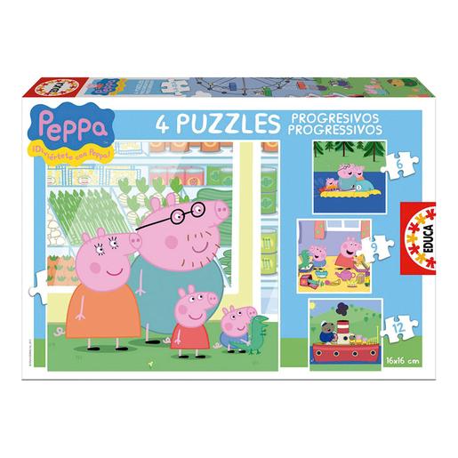 Educa Borras - Peppa Pig Familia - Puzzle Progresivo | Primer Rompecabezas  Bebé | Toys"R"Us España