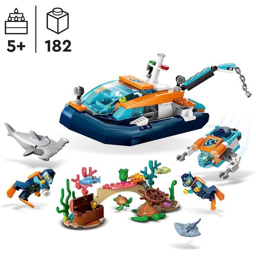 LEGO - Juguete de construcción submarino con figuras de animales marinos  60377 | Lego City | Toys"R"Us España