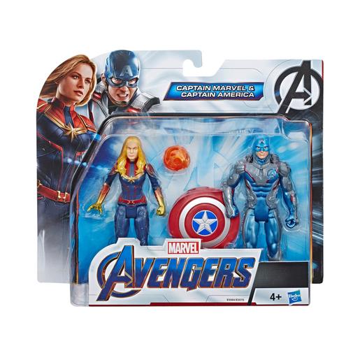 Los Vengadores - Capitana Marvel y Capitán América - Pack 2 Figuras |  Marvel | Toys"R"Us España