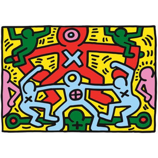 Clementoni - Puzzle Arte Moderno Keith Haring 1000 Peças ㅤ