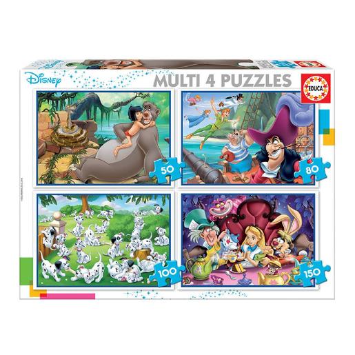 Educa Borrás - Disney - Multi 4 puzzles progresivos 50-80-100-150 piezas |  Puzzle 100+ Pzas | Toys"R"Us España