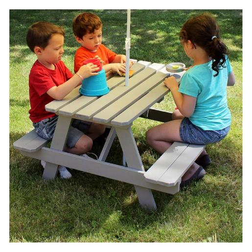 Mesa infantil de picnic de madera tratada, Mesas Y Sillas