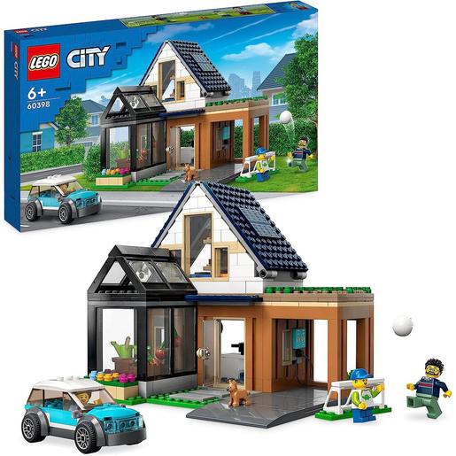 LEGO - Kit de construcción Casa Familiar y Coche Eléctrico modelo modular  60398 | Lego City | Toys"R"Us España