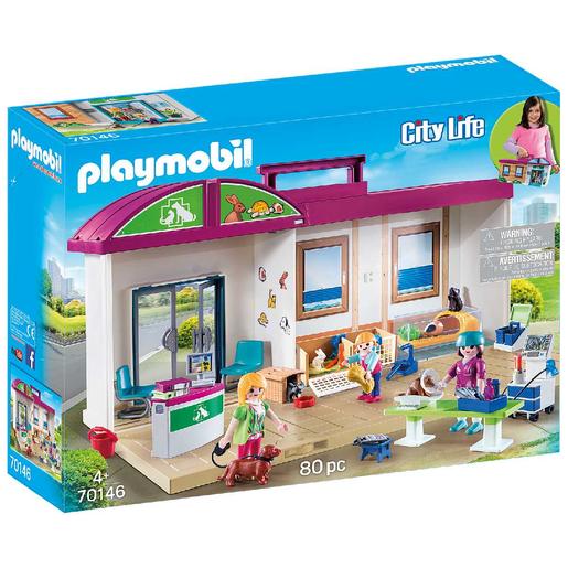 Playmobil - Clínica Veterinaria Maletín - 70146 | City Life Clinica  Veterinaria | Toys"R"Us España