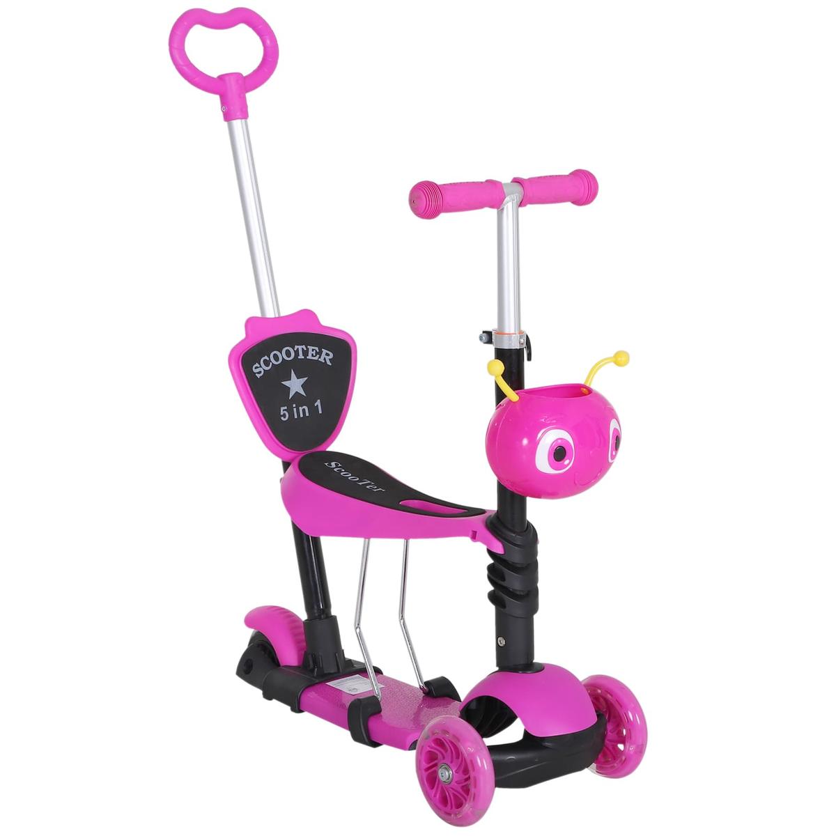 Homcom - Patinete scooter con asiento ajustable | Homcom | Toys"R"Us España