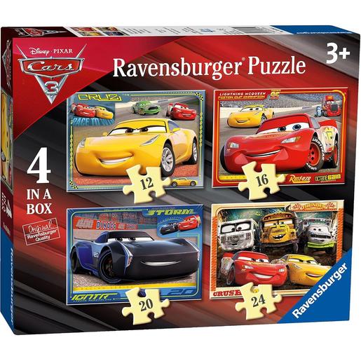 Ravensburger - Cars - Puzzle 4 in a box