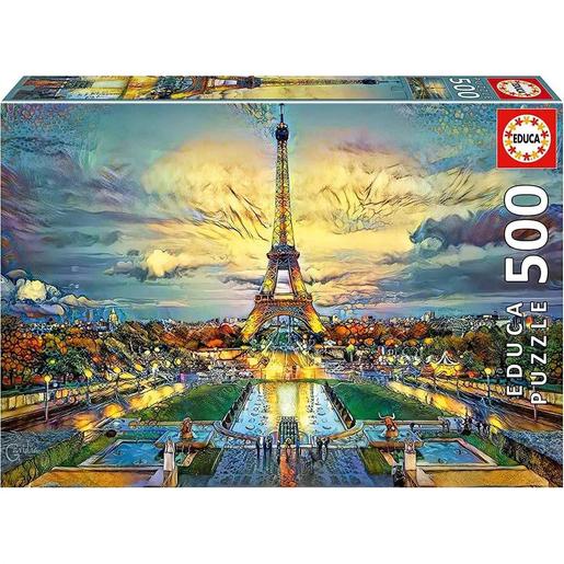 Educa Borras - Puzzle 500 piezas Torre Eiffel: montaje y cola Fix incluidos  ㅤ | Educa Borras | Toys"R"Us España