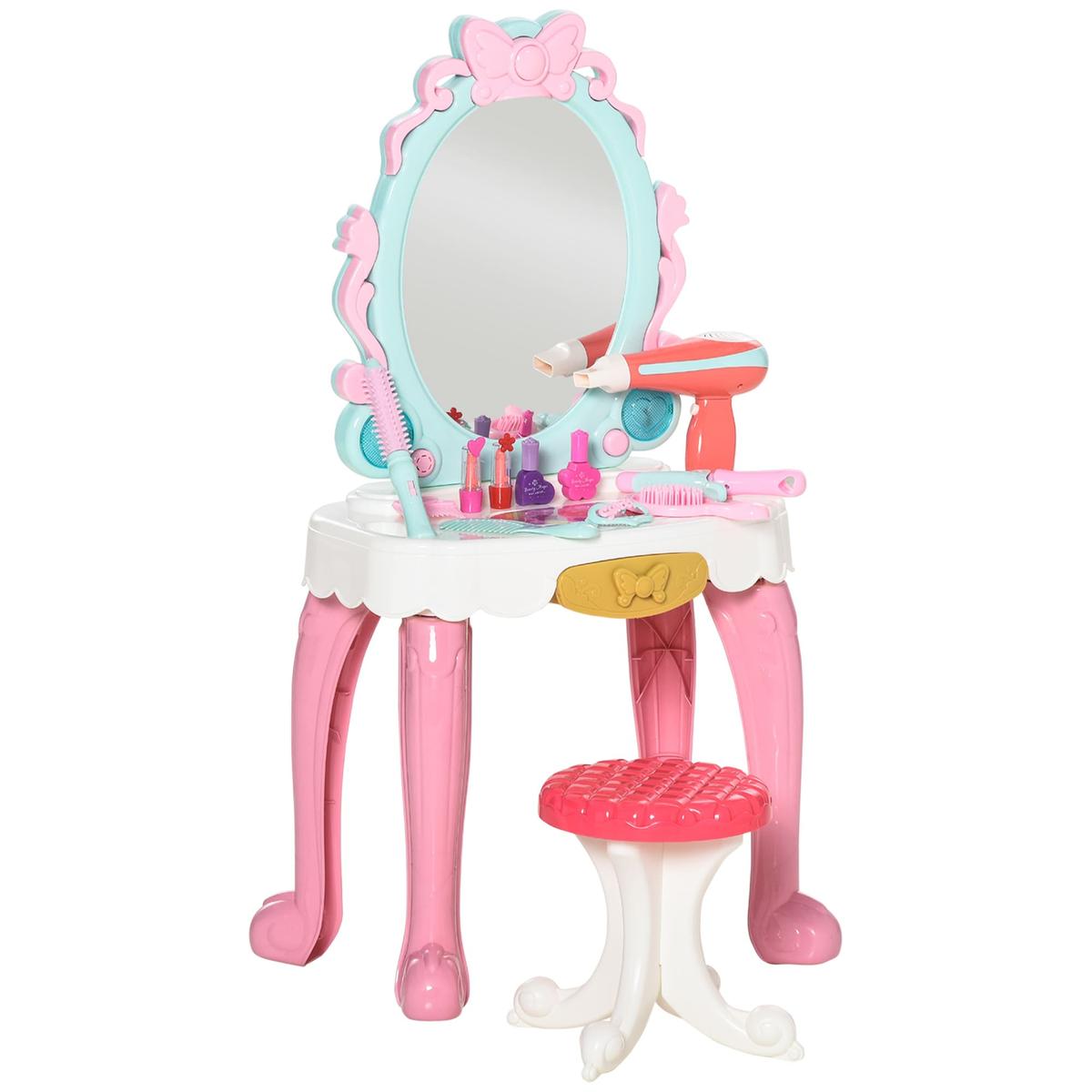 Homcom - Tocador de juguete Princesa con taburete | Dd Tocadores Y  Decoración De Dormitorio | Toys"R"Us España