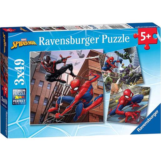 Ravensburger - Spider-man - Ravensburger Marvel Spider-Man - Conjunto de 3  rompecabezas de 49 piezas ㅤ | Puzzle Hasta 49 Pzas | Toys"R"Us España