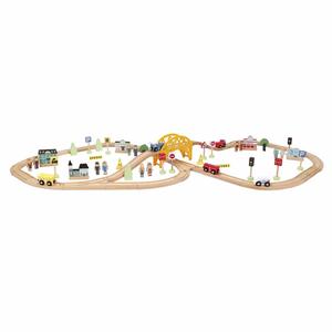 Wood’ N Play - Circuito de tren Ciudad 80 piezas