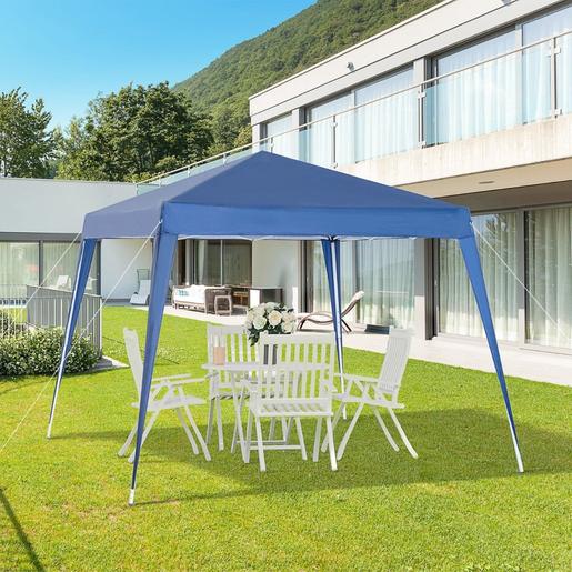 Outsunny - Cenador Plegable 3x3m Azul