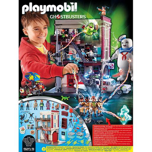 Playmobil - Cuartel Parque Bomberos Ghostbusters - 9219 | Playmobil  Cazafantasmas | Toys"R"Us España
